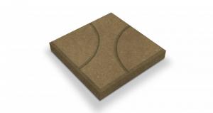 Тротуарная плитка Луна (Квадрат) песочный 300x300x60