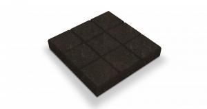 Тротуарная плитка Шоколад (Квадрат) черный 300x300x60