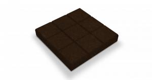 Тротуарная плитка Шоколад (Квадрат) коричневый 300x300x60