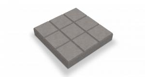 Тротуарная плитка Шоколад (Квадрат) н/о 300x300x60